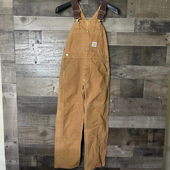SOLD Carhartt Youth USA Duck Bib Overalls 10 - Picture 1 of 7